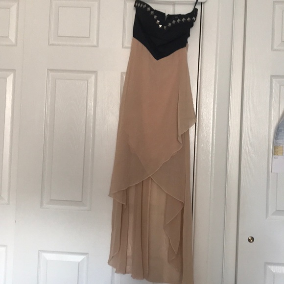 Strapless High low Dress with studs - Picture 3 of 6